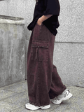 IFOMT Vintage Baggy Cargo Jeans