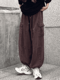 IFOMT Vintage Baggy Cargo Jeans