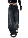 IFOMT Vintage Blue 90s Boyfriend Jeans