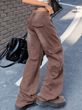 IFOMT Vintage High Rise Loose Tie Jeans