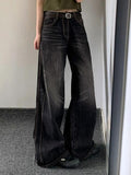 IFOMT Washed High Waist Boyfriend Jeans
