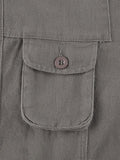 IFOMT Washed Pocket Patched Cargo Jeans