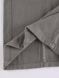 IFOMT Washed Pocket Patched Cargo Jeans