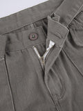 IFOMT Washed Pocket Patched Cargo Jeans