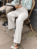 IFOMT White Washed Boyfriend Jeans