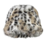 IFOMT Y2K Leopard Fuzzy Bucket Hat