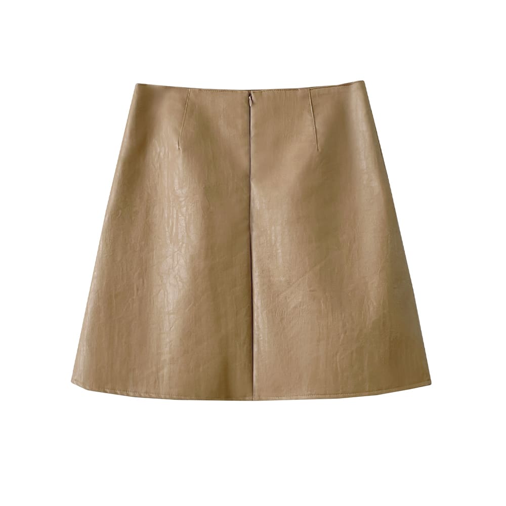 Ifomat Lora Anne Leather Skirt