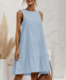 IFOMT 2024 New Fashion Elegant Cotton Loose Solid Midi Dress