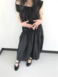 IFOMT 2024 New Fashion Elegant Irregular Stretch Drop-Shoulder Dress