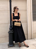 IFOMT 2024 New Fashion Elegant Loose Pleated Suspender A-line Dress