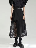 IFOMT 2024 New Fashion Elegant Irregular-Paneled Gauze High-Waisted Skirt