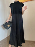 IFOMT 2024 New Fashion Elegant French Elegant Split-joint Short Sleeve Dress