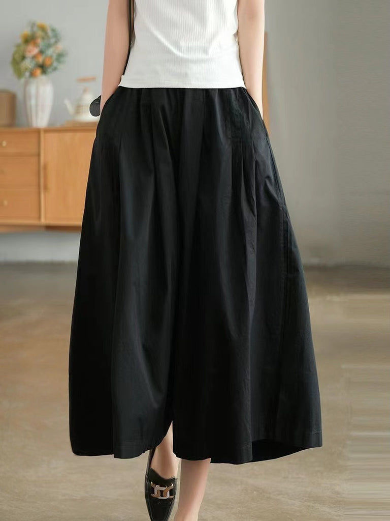 IFOMT 2024 New Fashion Elegant Loose Wide-leg Cotton Pants