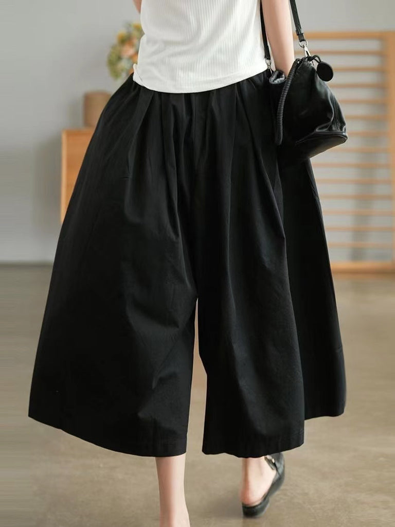 IFOMT 2024 New Fashion Elegant Loose Wide-leg Cotton Pants