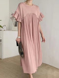 IFOMT 2024 New Fashion Elegant French Casual Split-joint Pleated Dress