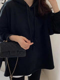 IFOMT 2024 New Fashion Elegant Hooded Side Slit Long Sleeve Sweatshirt