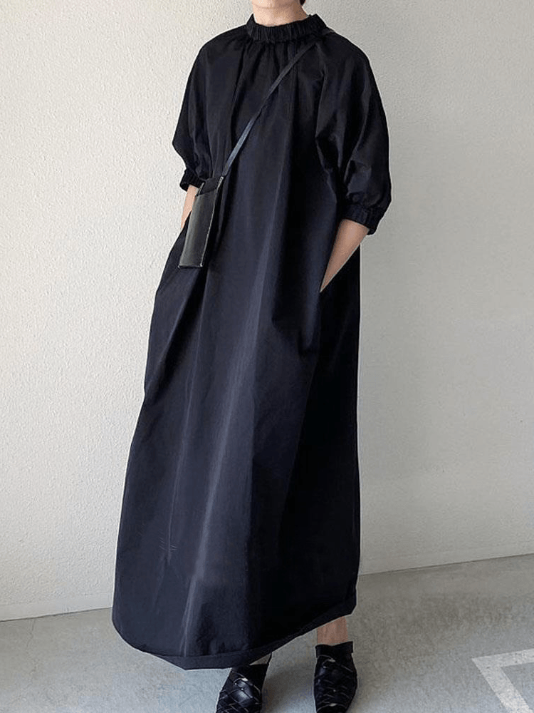 IFOMT 2024 New Fashion Elegant Stand Collar Graceful A-line Long Dress