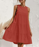IFOMT 2024 New Fashion Elegant Cotton Loose Solid Midi Dress