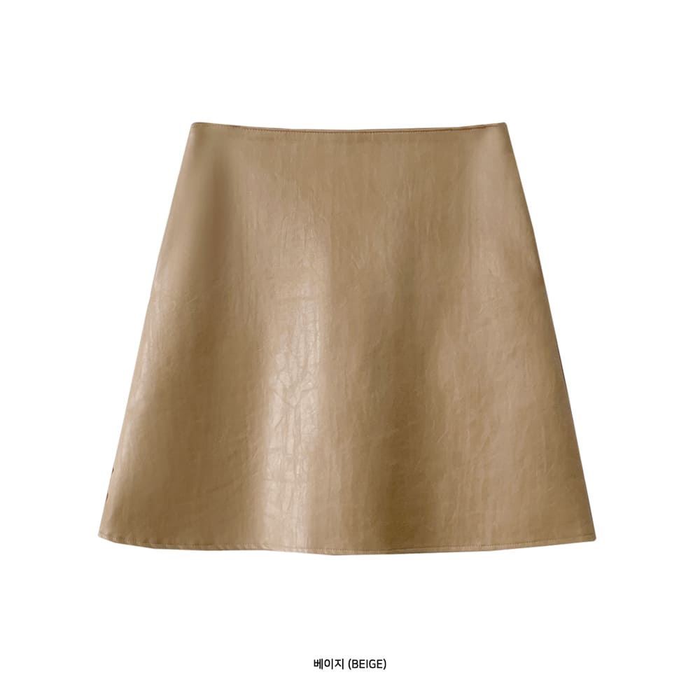 Ifomat Lora Anne Leather Skirt