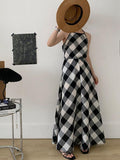 IFOMT 2024 New Fashion Elegant Plaid Fringed Hem Dress