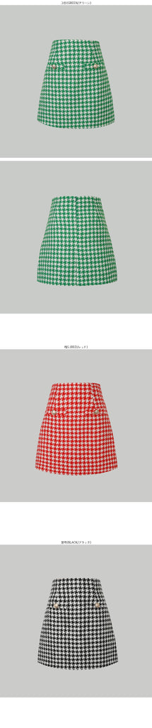 Ifomat Crowe Check Skirt