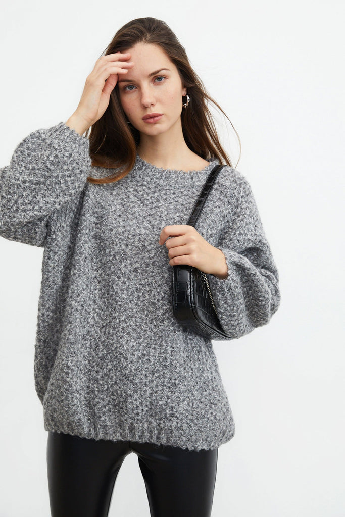 Ifomt Marley Grey Beehive Sweater