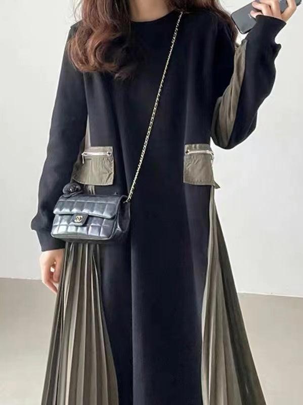 IFOMT 2024 New Fashion Elegant Split-joint Zipper Long Dresses