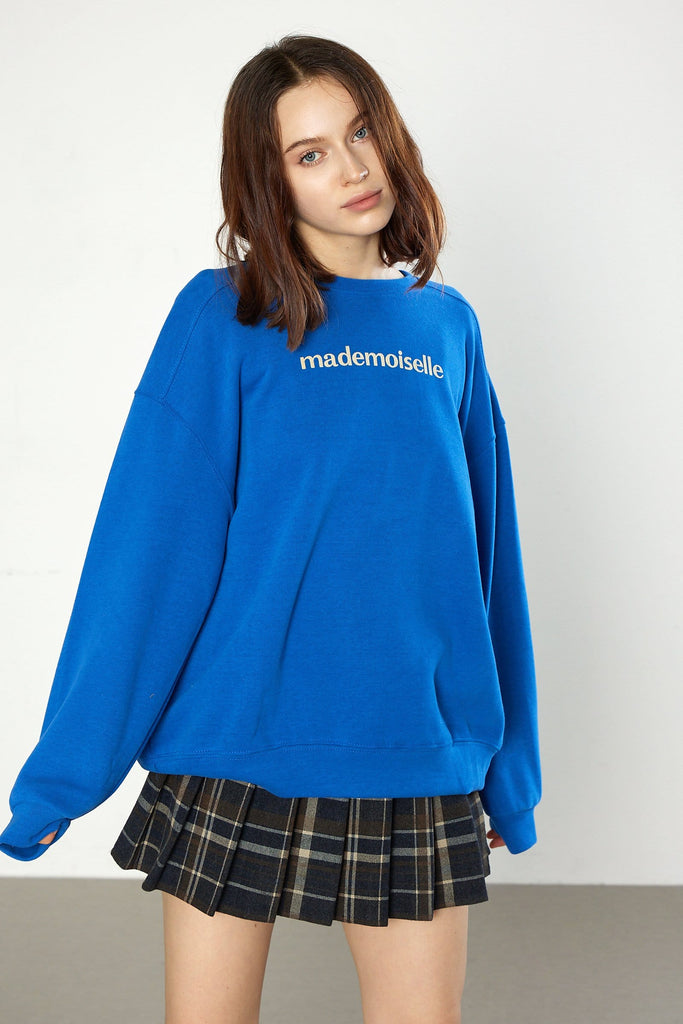 Ifomt Alejandra Blue Oversized Sweatshirt