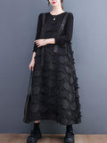 IFOMT 2024 New Fashion Elegant Stylish Selection Loose Sleeveless Polka-Dot Square-Neck Midi Strap Dresses