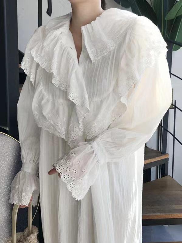 IFOMT 2024 New Fashion Elegant Lace Bell Sleeve Dress