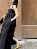IFOMT 2024 New Fashion Elegant Classy Dinner Sling Black Dress