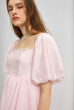 Ifomt - Ever After Pink Puff Sleeve Mini Dress