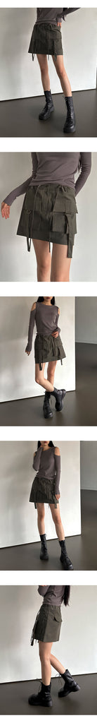 Ifomat Riley Cargo Mini Skirt