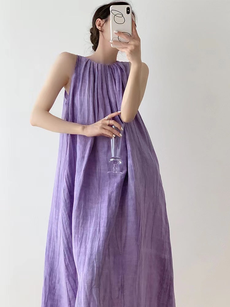 IFOMT 2024 New Fashion Elegant Purple Tank Dress