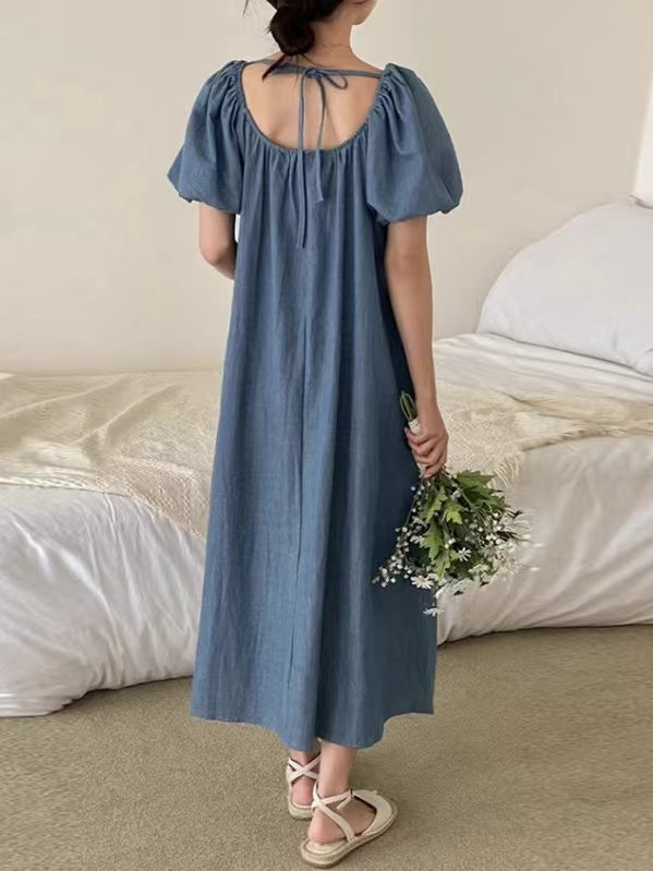 IFOMT 2024 New Fashion Elegant Vintage Denim Dress