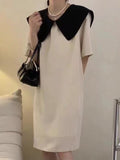 IFOMT 2024 New Fashion Elegant Elegant Back Bow Big Lapel Classic Dress