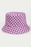 IFOMT 2024 New Woman HatCheckered Print Reversible Bucket Hat