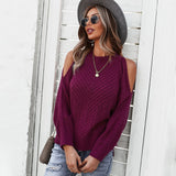 Ifomt Ladies Loose Hole Sexy Autumn Winter Sweater Women Pullover Casual Jumper Knitted Office Lady Sweaters Tops Female Pull Knitwear