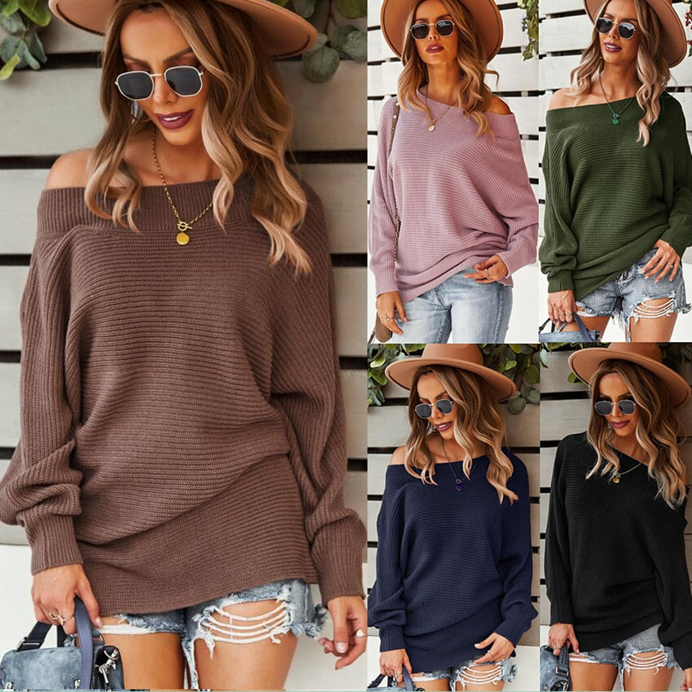 Ifomt Ladies Vintage Autumn Winter Women Sweater Tops Casual Warm Jumper Knitted Loose Sweaters Women Pullover Female Pull Knitwear