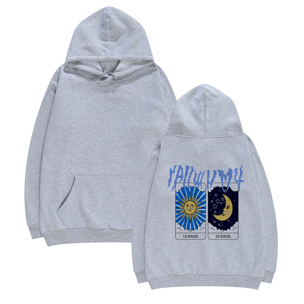 Ifomt Aesthetic Gothic Streetwear Sun And Moon Graphics Print Pullover Sweatshirt Hip Hop Casual Loose Women Hoodie Fall 2023 Outfits