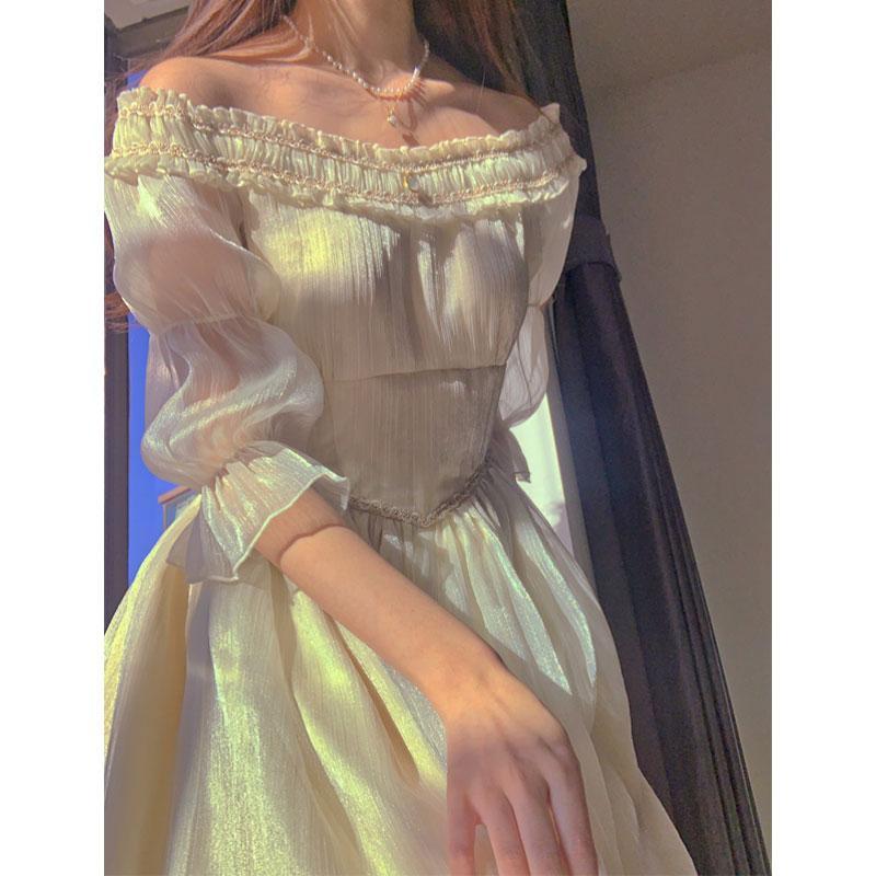 Ifomt Princess Elegantdress Women Summer Fairy Y2k Party Birthday Dress For Women Vintage Wedding Evening Victorian Dress Korean