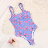 Ifomt Floral Print Beachwear Women Swimwear Hollow Out Women's Swimsuit Sexy Bodysuit Halter One Piece Suits 2022 Bathing Suit