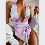 2022 Ifomt Backless Swimwear Women One Piece Swimsuit Printed Bathing Suit Padded Beachwear Swimming Suit Summer