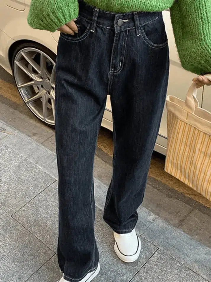 IFOMT 2024 y2k Boyfriend jeans with back patch