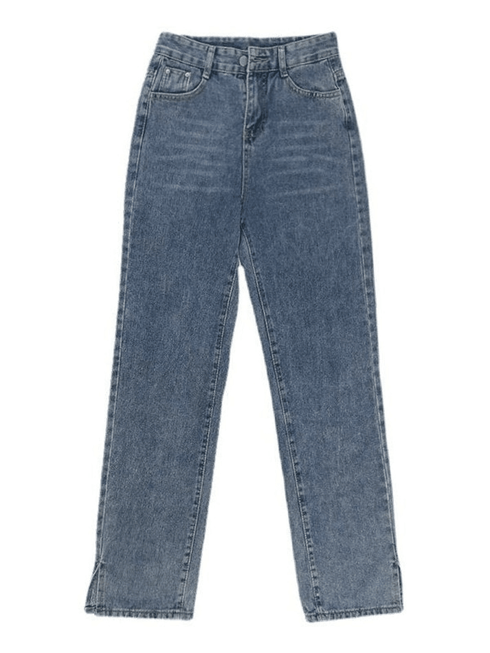 IFOMT 2024 y2k Faded slit boyfriend jeans