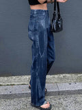 IFOMT 2024 y2k Vintage tie-dye boyfriend jeans