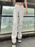 IFOMT 2024 y2k Wide leg cargo jeans with draped detail