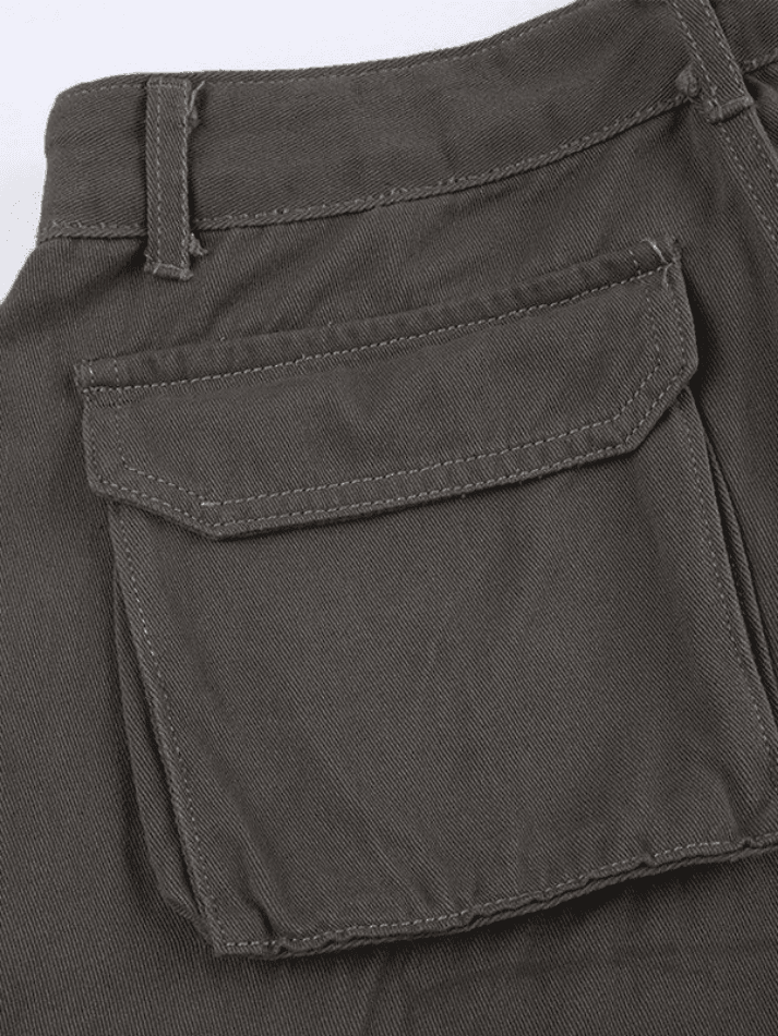 IFOMT 2024 y2k Vintage Patch Pocket Baggy Cargo Jeans