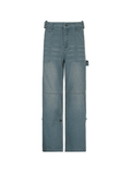 IFOMT 2024 y2k Straight fit cargo jeans with belt