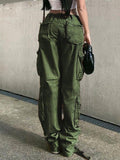 IFOMT 2024 y2k Vintage multi-pocket patched cargo jeans